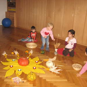 Gemüsetheater im Kindergarten