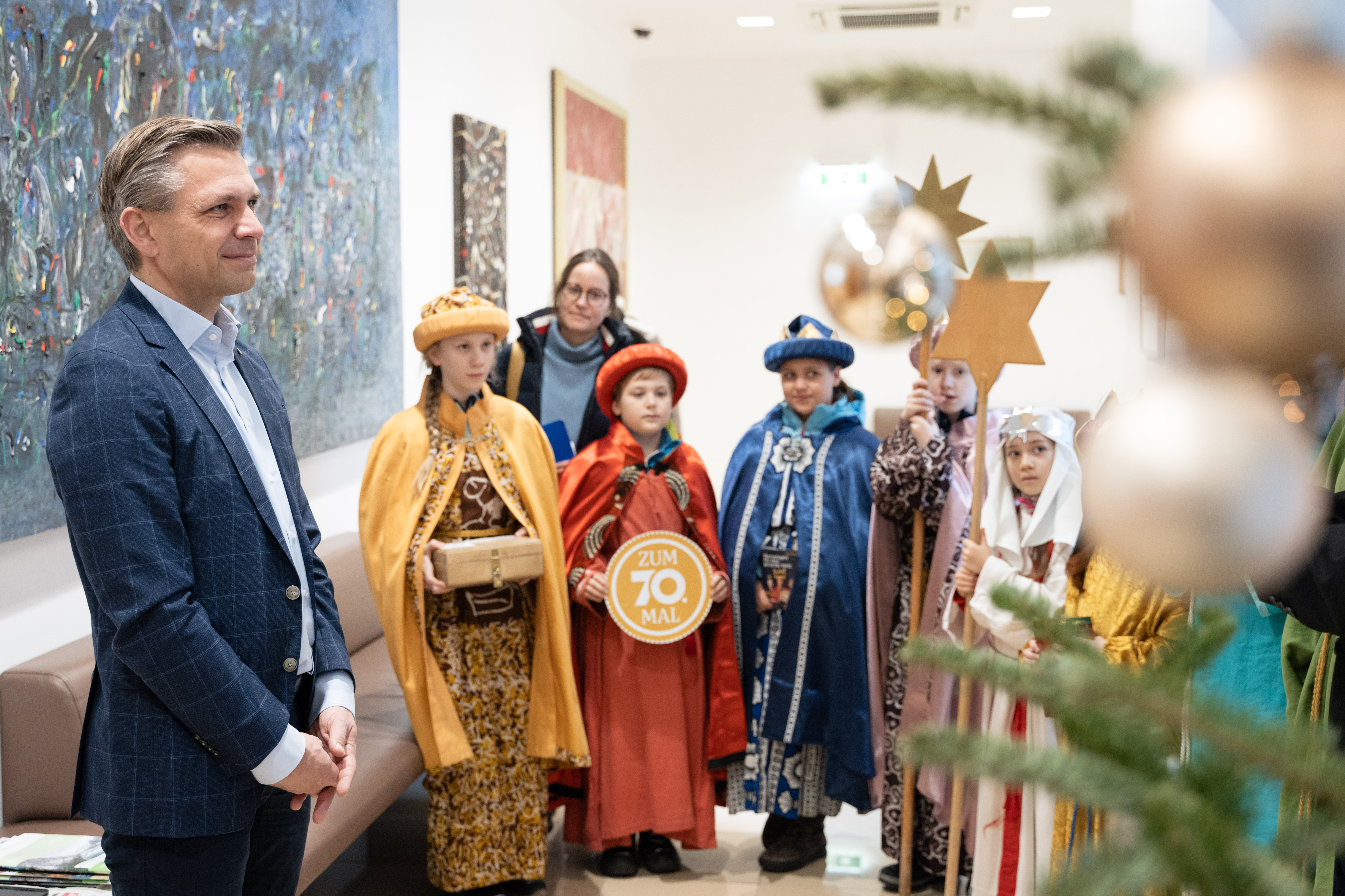 Traditioneller Auftakt der Dreikönigsaktion in Oberösterreich im Linzer Landhaus