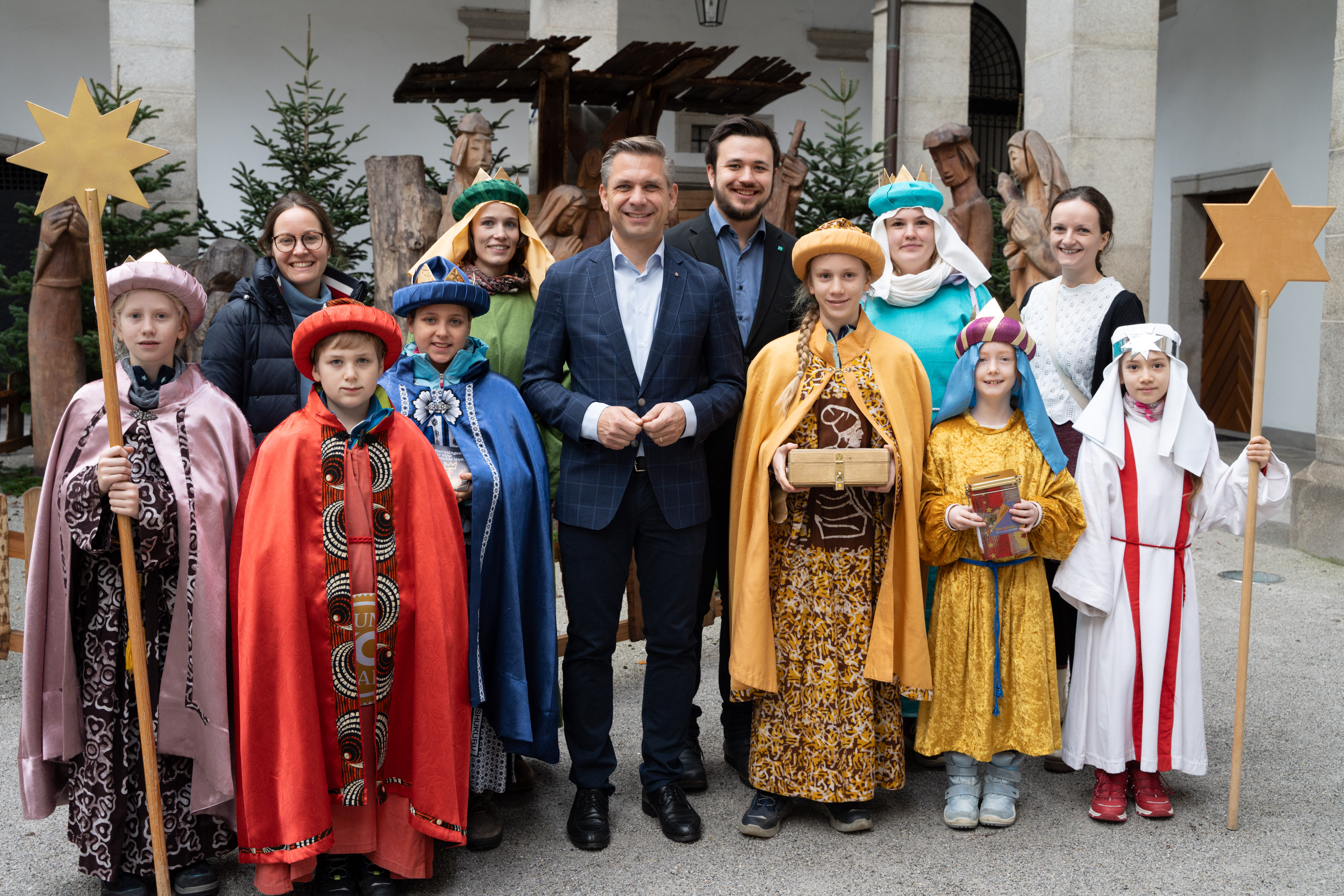 Traditioneller Auftakt der Dreikönigsaktion in Oberösterreich im Linzer Landhaus