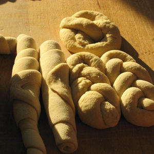 Kindergarten besucht Bäckerei